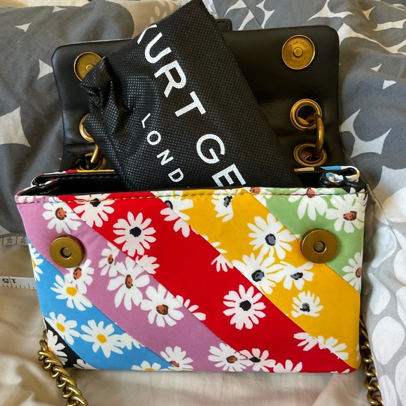 Adorable! Kurt Geiger Fabric Mini Kensington SOLD OUT! - Picture 4 of 8